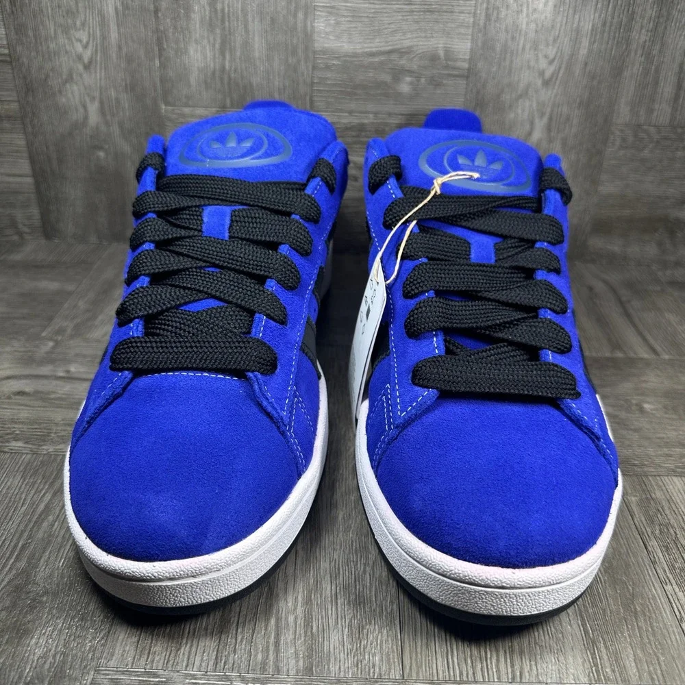Adidas Campus 00s Mens 11.5 Blue Suede Black White Skate Sneakers NEW JQ6044